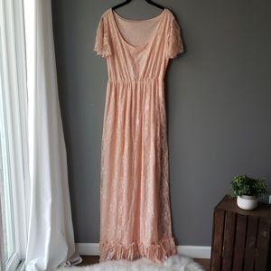 Peach Maternity dress size 2xl